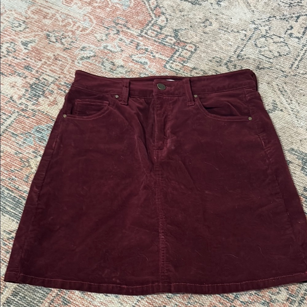 Market & Spruce Red A-Line Mini Skirt Casual